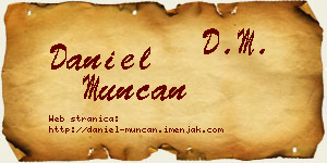 Daniel Munćan vizit kartica